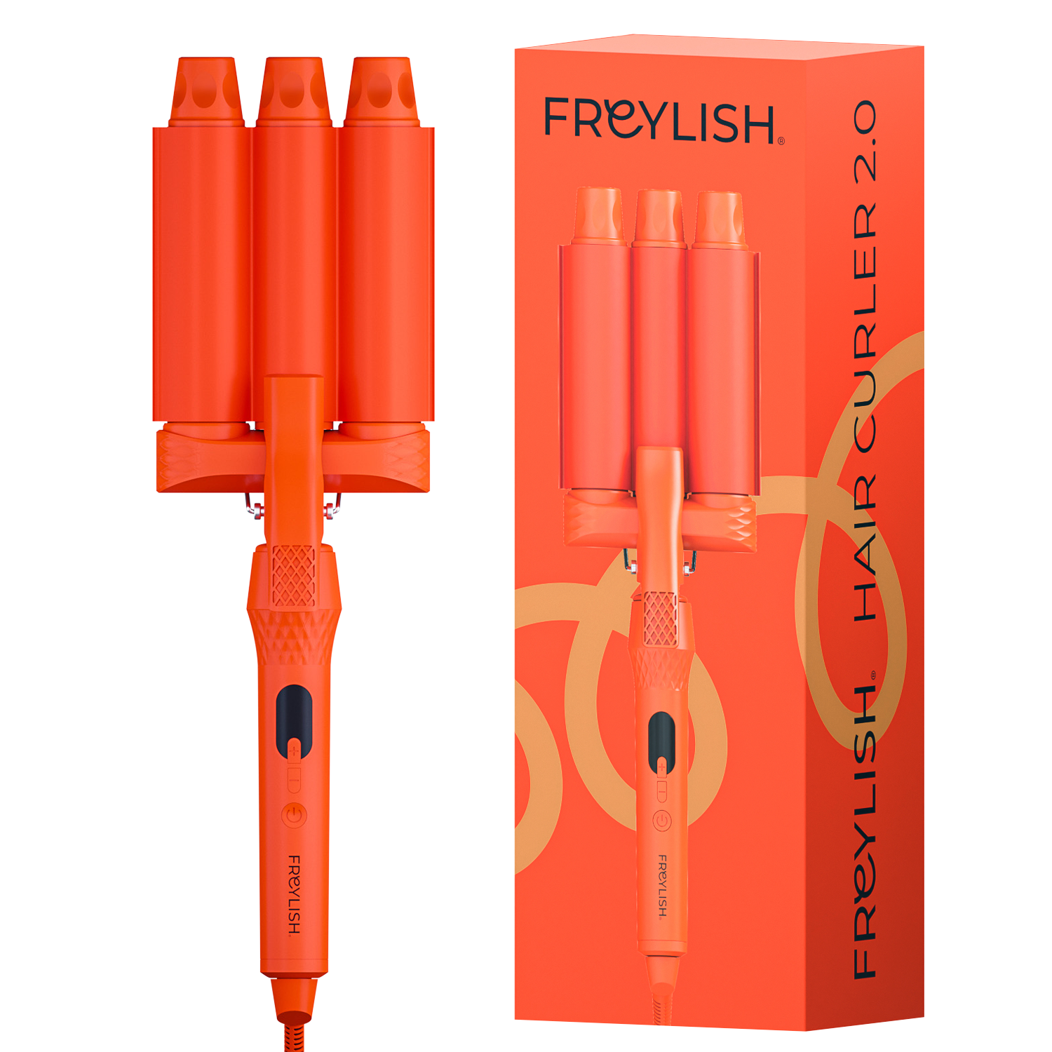 FREYLISH® TROSTRUKI KERAMIČKI UVIJAČ ZA KOSU I VELIKE VALOVE, 32 MM 2.0